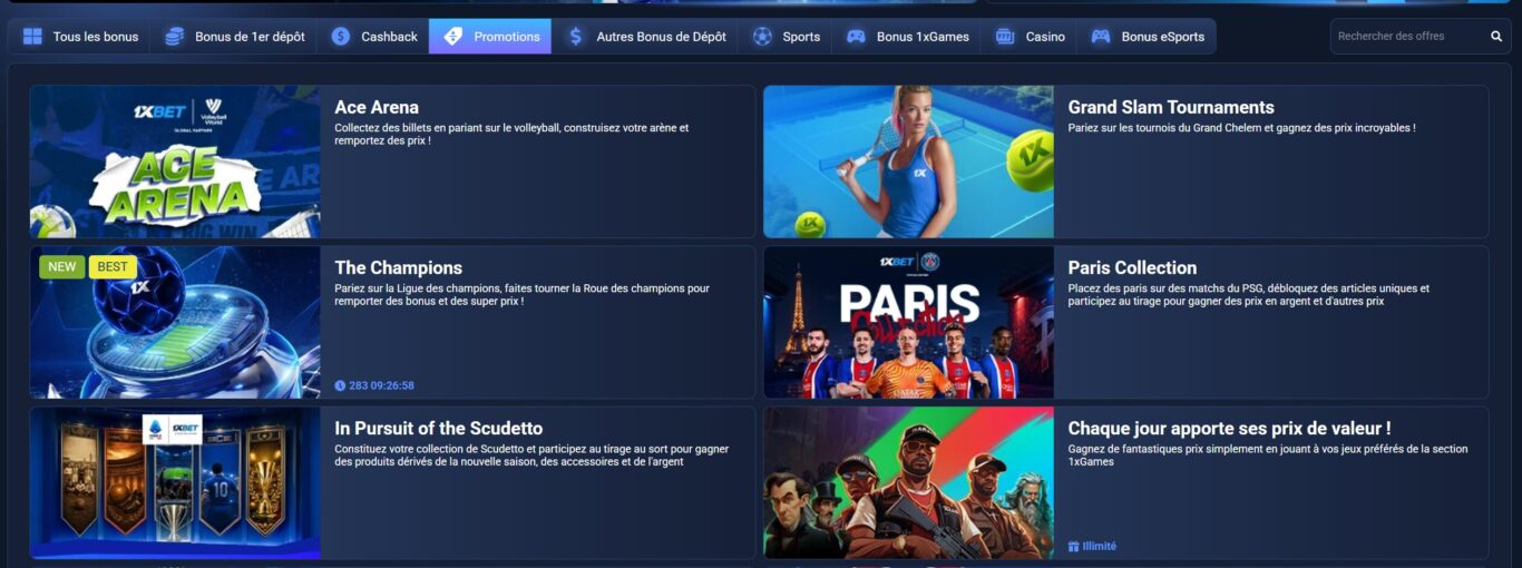 Code promo pour les joueurs actifs